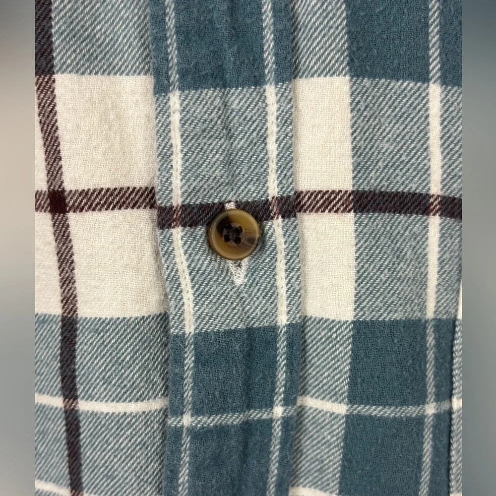J Crew Mercantile Slim Fit Men’s Flannel Shirt Casual Fall Size Large Plaid